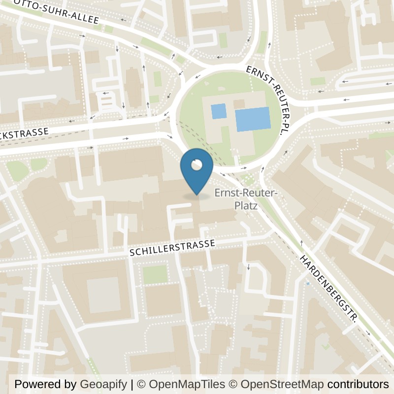 Map: location of Kieser Training Berlin-Ernst-Reuter-Platz-3-5 in Berlin