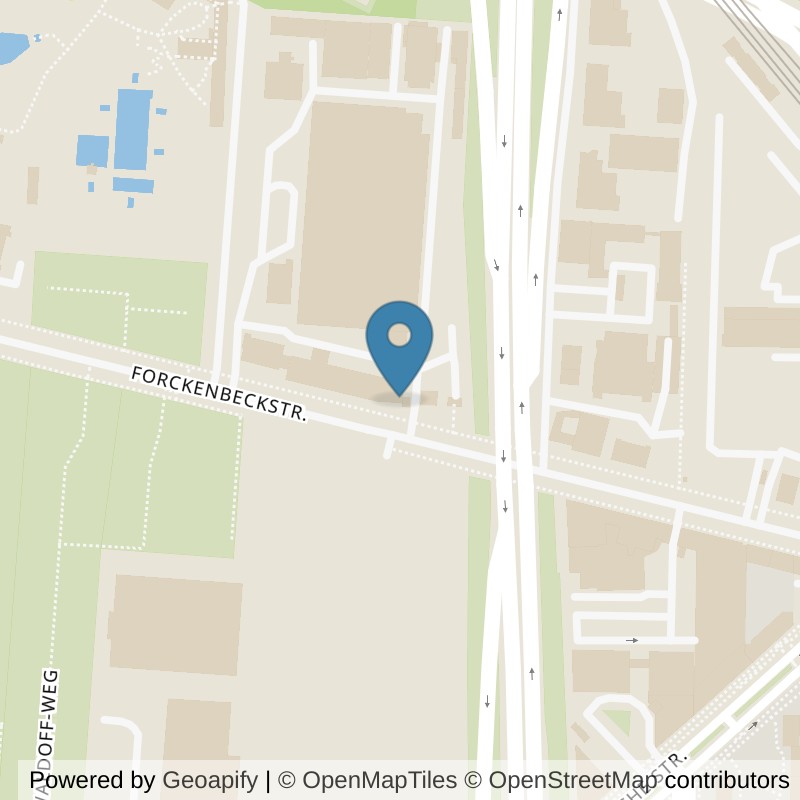 Map: location of Kieser Training Berlin-Forckenbeckstrasse-9-13 in Berlin