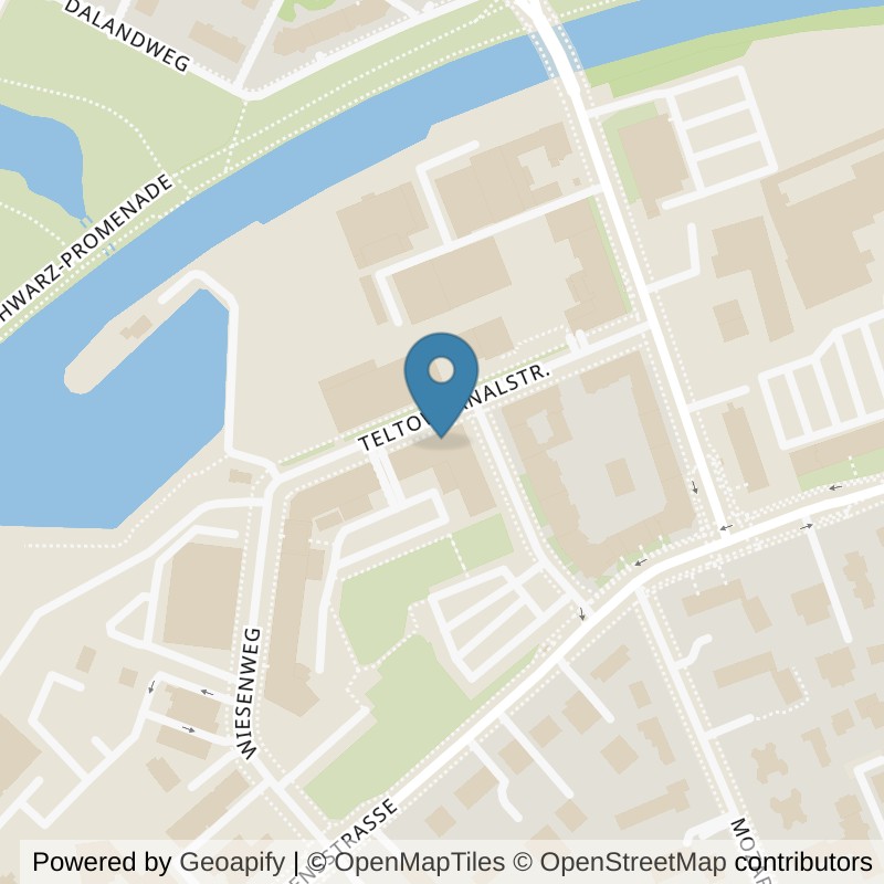 Map: location of Kieser Training Berlin-Teltowkanalstrasse-2 in Berlin
