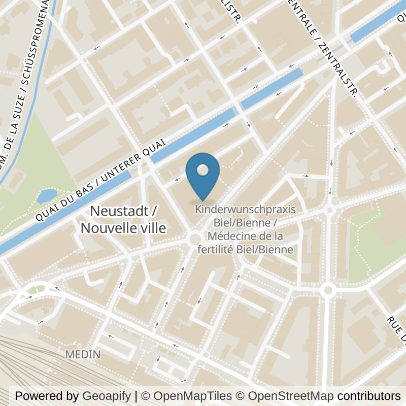Map: location of Kieser Training Biel in Biel