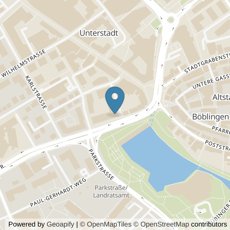 Map: location of Kieser Böblingen in Böblingen