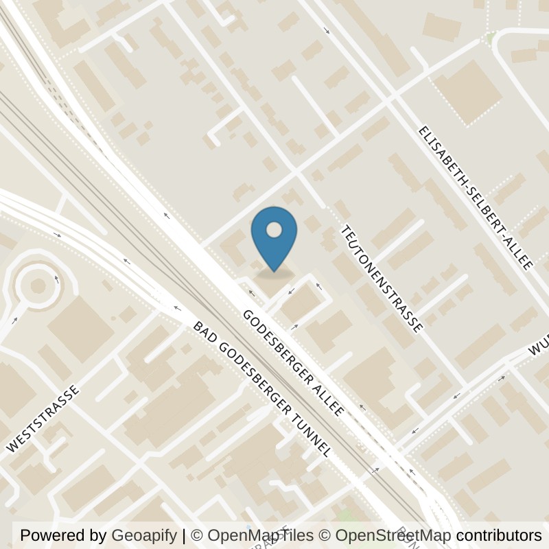 Map: location of Kieser Training Bonn-Godesberger-Allee-26 in Bonn
