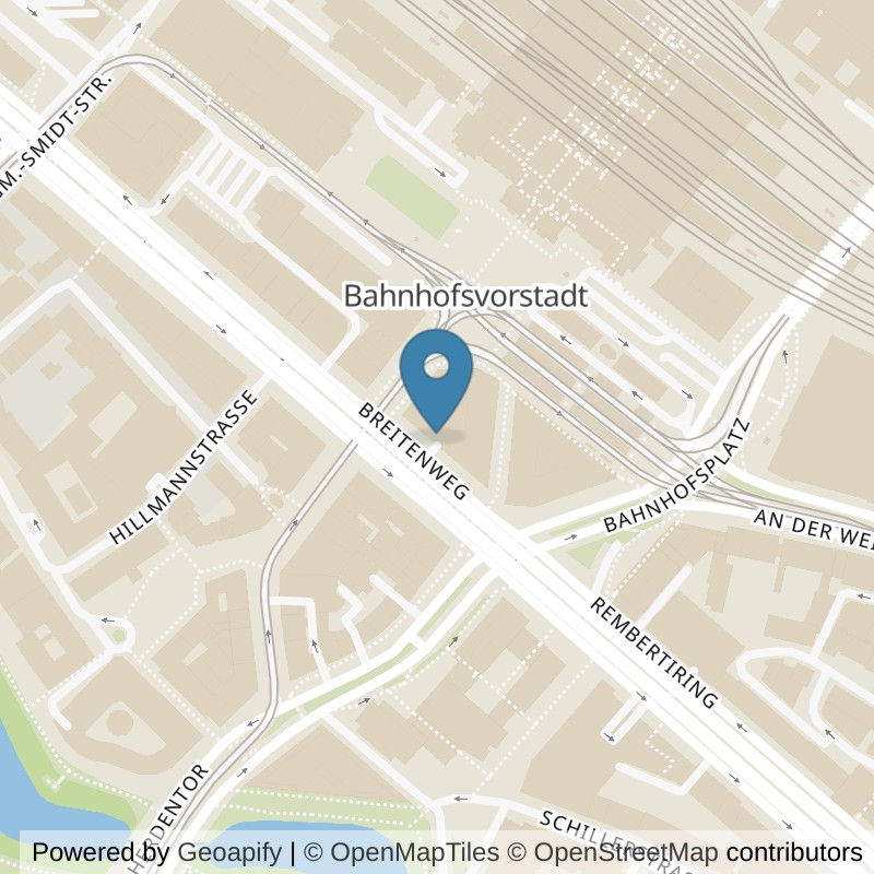 Map: location of Kieser Training Bremen in Bremen
