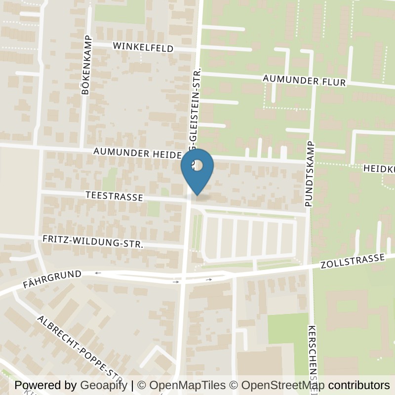 Map: location of Kieser Training Bremen-Georg-Gleistein-Strasse-39 in Bremen
