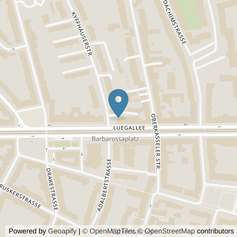Map: location of Kieser Training Düsseldorf-Oberkassel in Düsseldorf