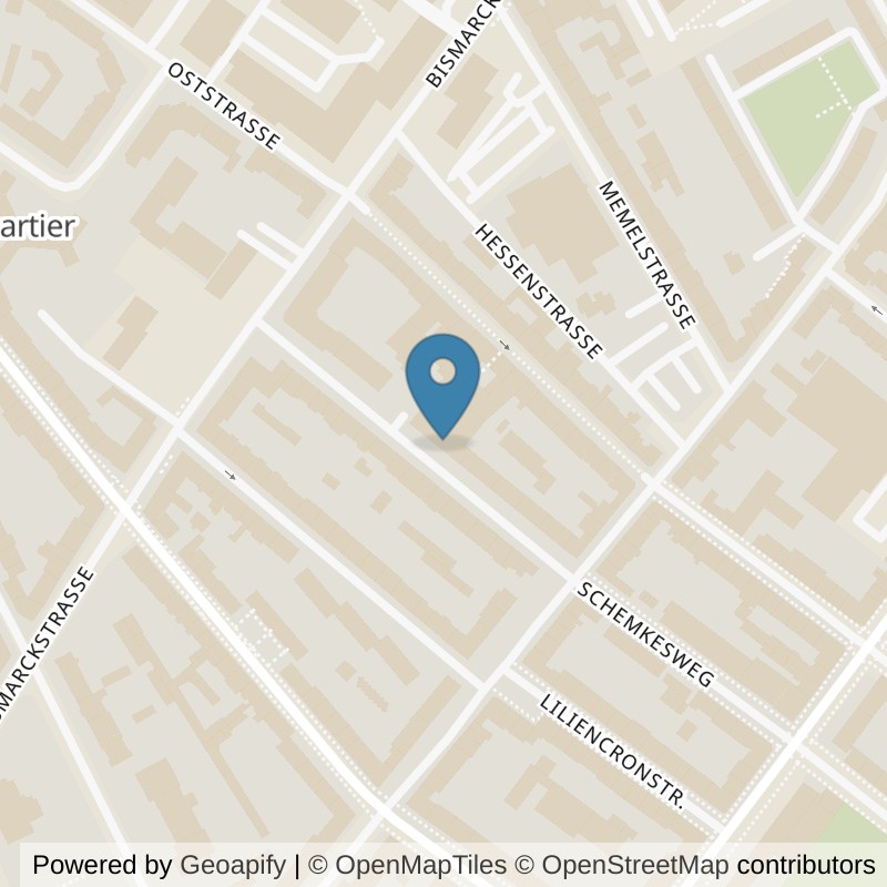 Map: location of Kieser Training Duisburg-Schemkesweg-23-25 in Duisburg