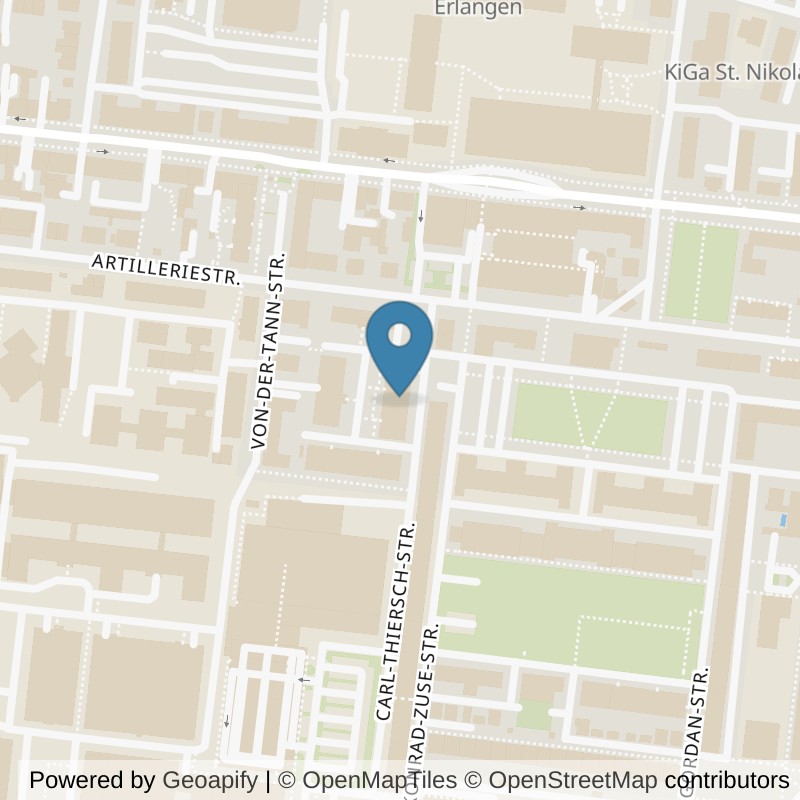 Map: location of Kieser Training Erlangen-Carl-Thiersch-Strasse-2 in Erlangen