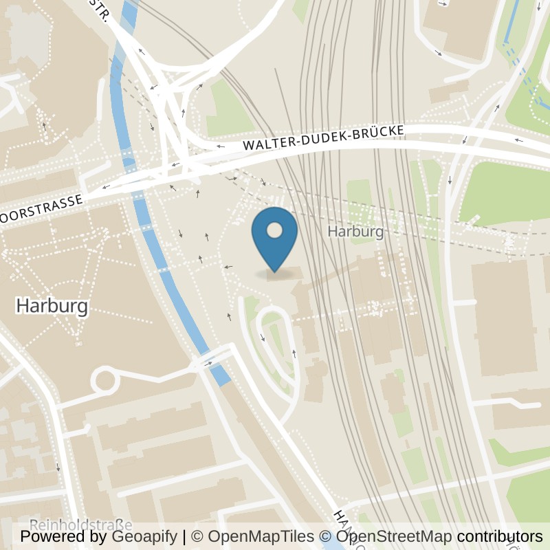 Map: location of Kieser Training Harburg in Hamburg