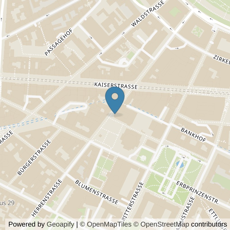 Map: location of Kieser Training Karlsruhe in Karlsruhe