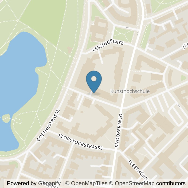 Map: location of Kieser Training Kiel-Humboldtstrasse-4 in Kiel