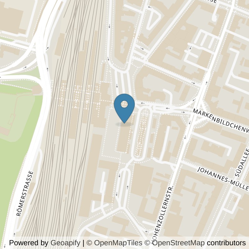 Map: location of Kieser Training Koblenz-Bahnhofpl-18 in Koblenz