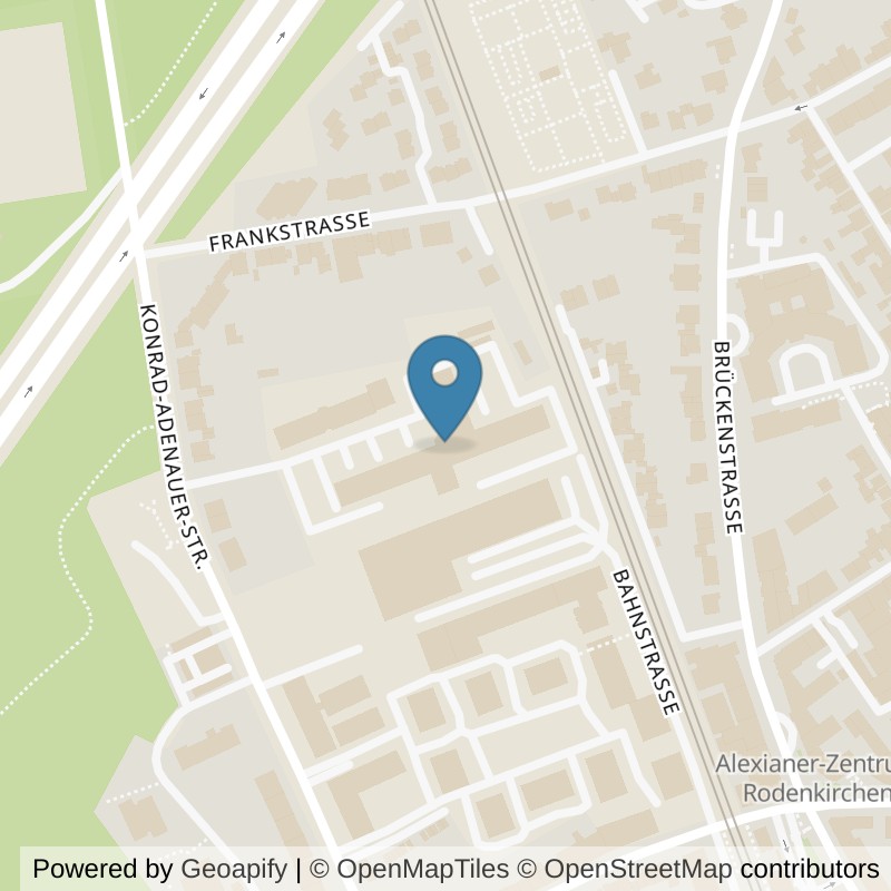 Map: location of Kieser Training Köln-Konrad-Adenaür-Strasse-13 in Köln