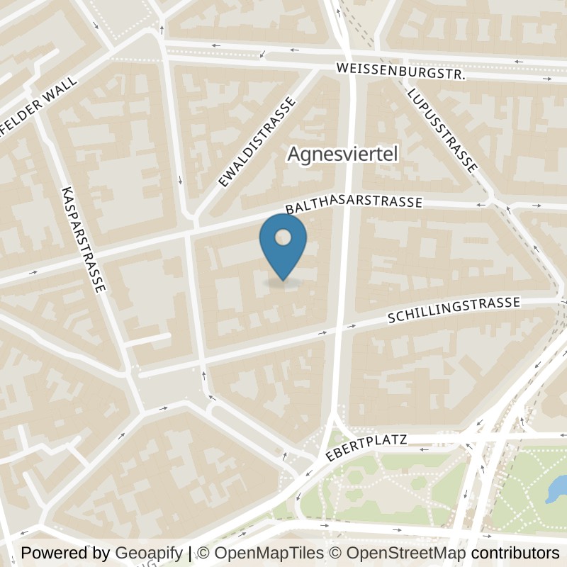 Map: location of Kieser Training Köln-Neusser-Str-27-29 in Köln
