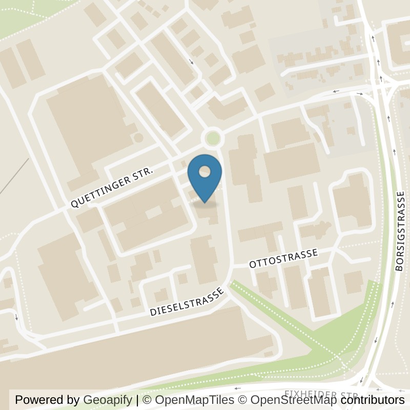 Map: location of Kieser Training Leverkusen-Dieselstrasse-2 in Leverkusen