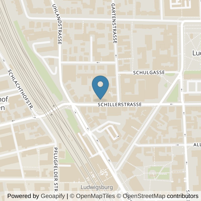 Map: location of Kieser Ludwigsburg in Ludwigsburg
