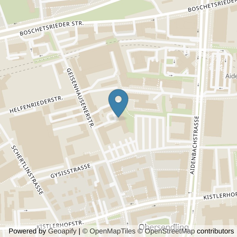 Map: location of Kieser Training München-Geisenhausenerstrasse-15 in München