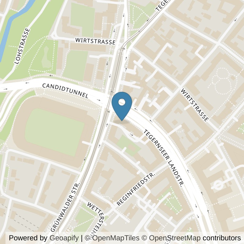 Map: location of Kieser Training München-Giesing in München