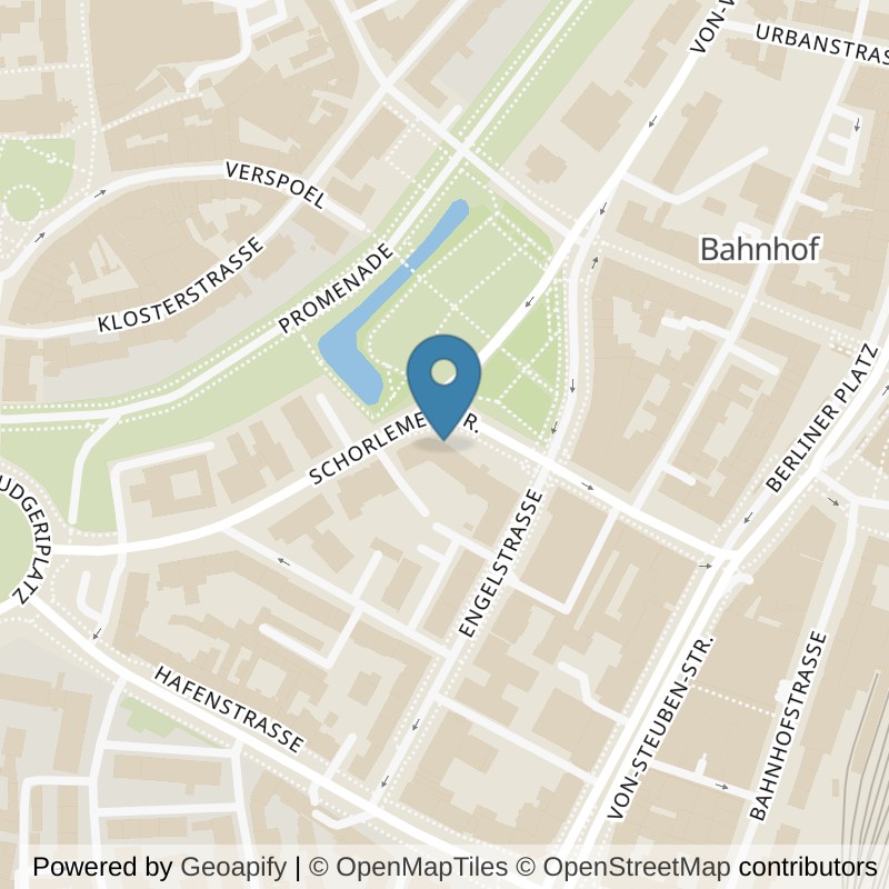 Map: location of Kieser Training Münster-Schorlemerstrasse-26 in Münster