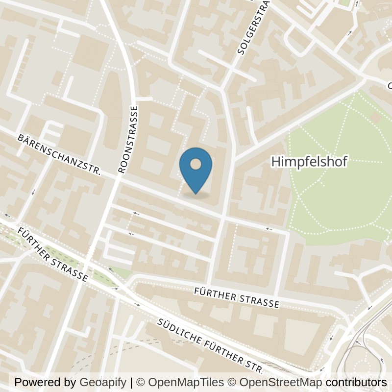 Map: location of Kieser Training Nürnberg-Bärenschanzstrasse-2 in Nürnberg