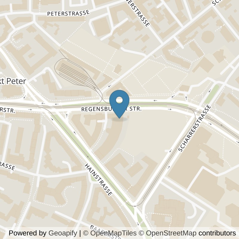 Map: location of Kieser Training Nürnberg-Regensburger-Str-72 in Nürnberg