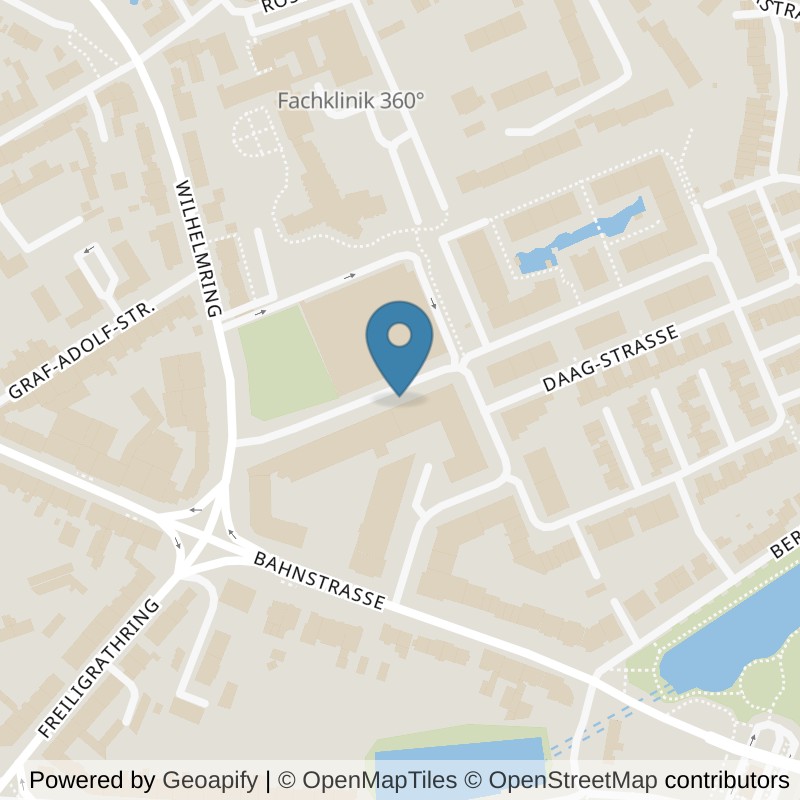 Map: location of Kieser Ratingen in Ratingen