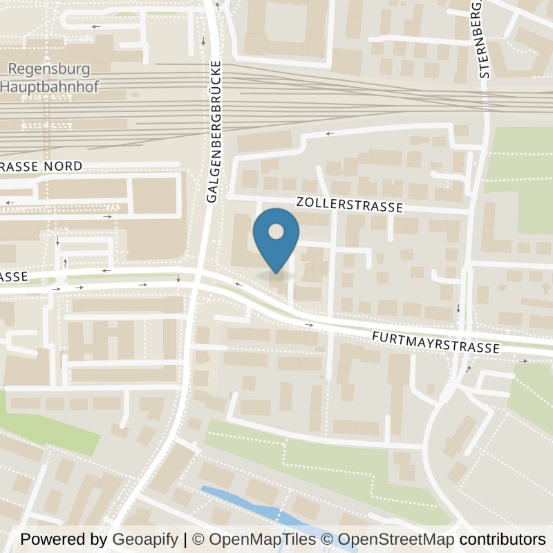 Map: location of Kieser Training Regensburg-Furtmayrstrasse-3 in Regensburg