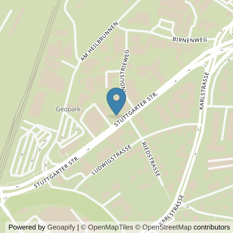 Map: location of Kieser Training Reutlingen in Reutlingen