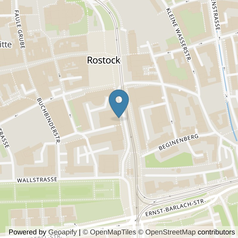 Map: location of Kieser Rostock in Rostock