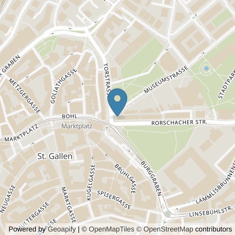Map: location of Kieser Training St. Gallen in St. Gallen