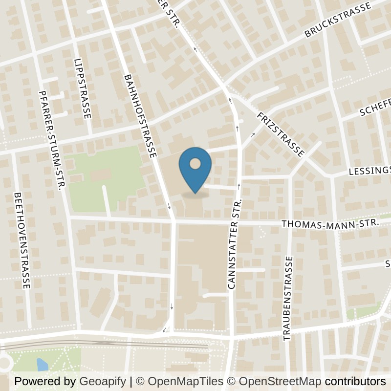Map: location of Kieser Stuttgart-Fellbach in Fellbach