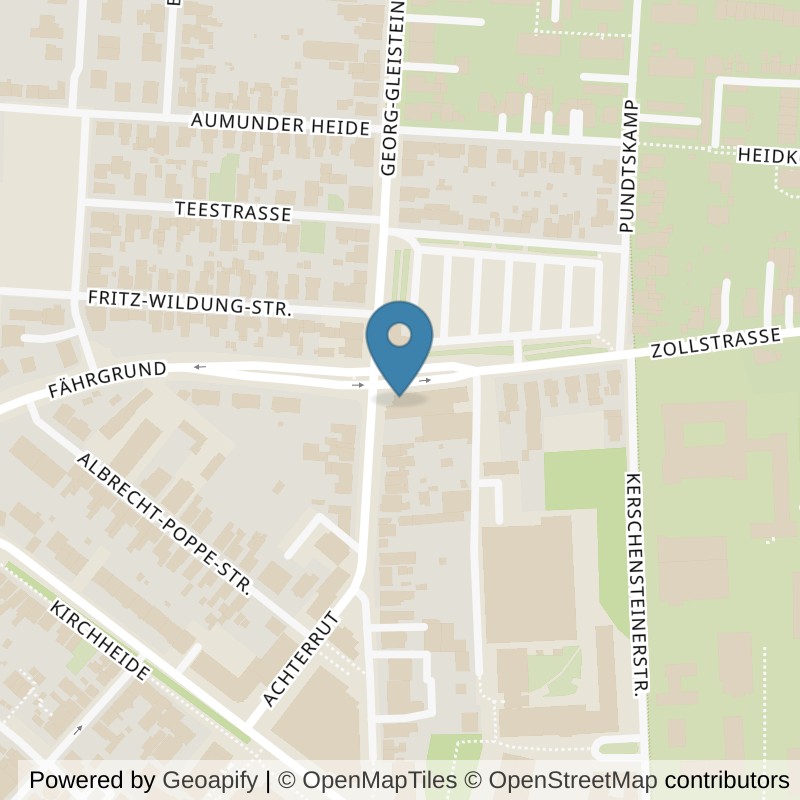 Map: location of Kieser Training Vegesack in Bremen