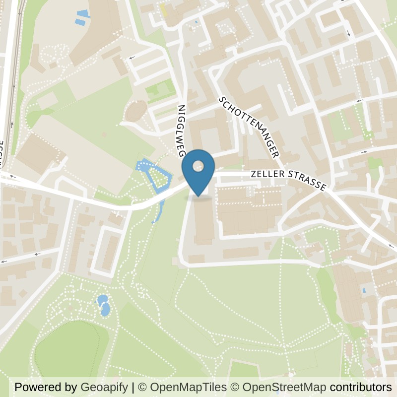 Map: location of Kieser Training Würzburg-Zeller-Str-43 in Würzburg