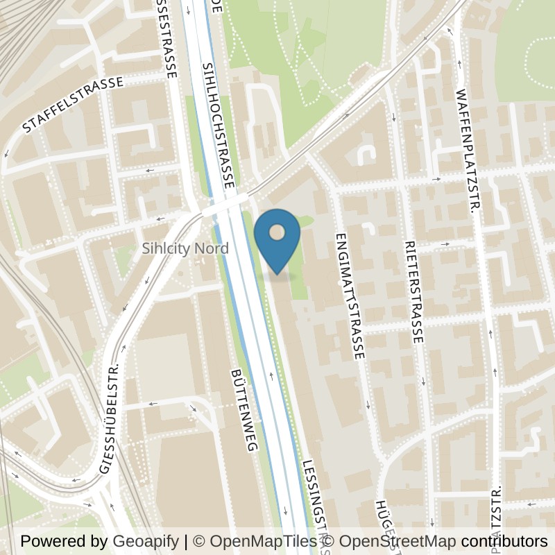 Map: location of Kieser Training Zürich-Enge in Zürich