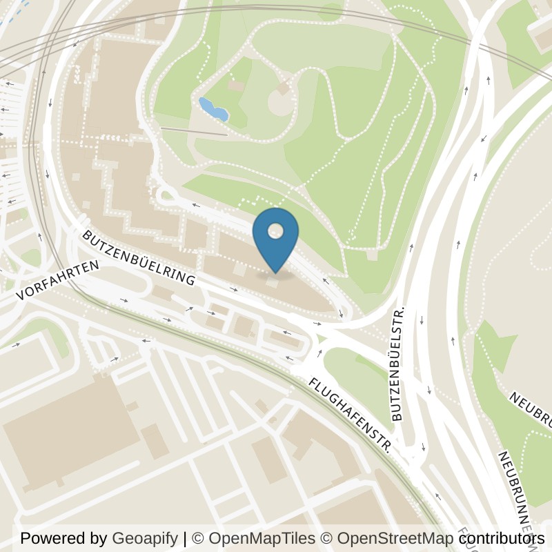 Map: location of Kieser Training Zürich-Flughafen in Zürich