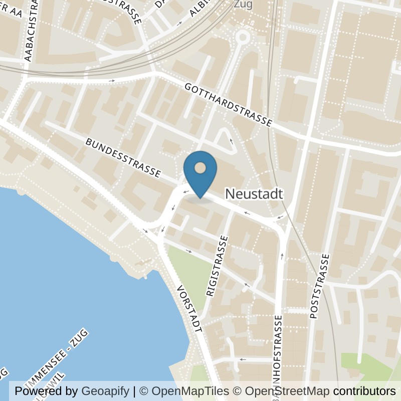 Map: location of Kieser Training Zug in Zug