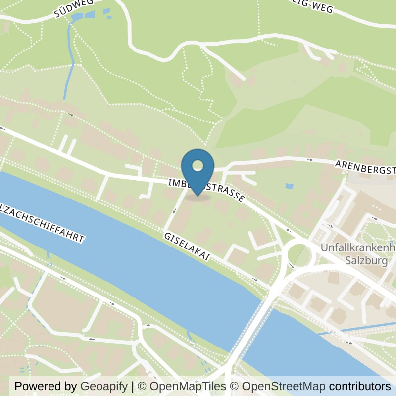 Map: location of Kinesio Lounge Salzburg in Salzburg