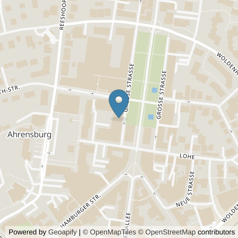 Map: location of Körperformen Ahrensburg in Ahrensburg