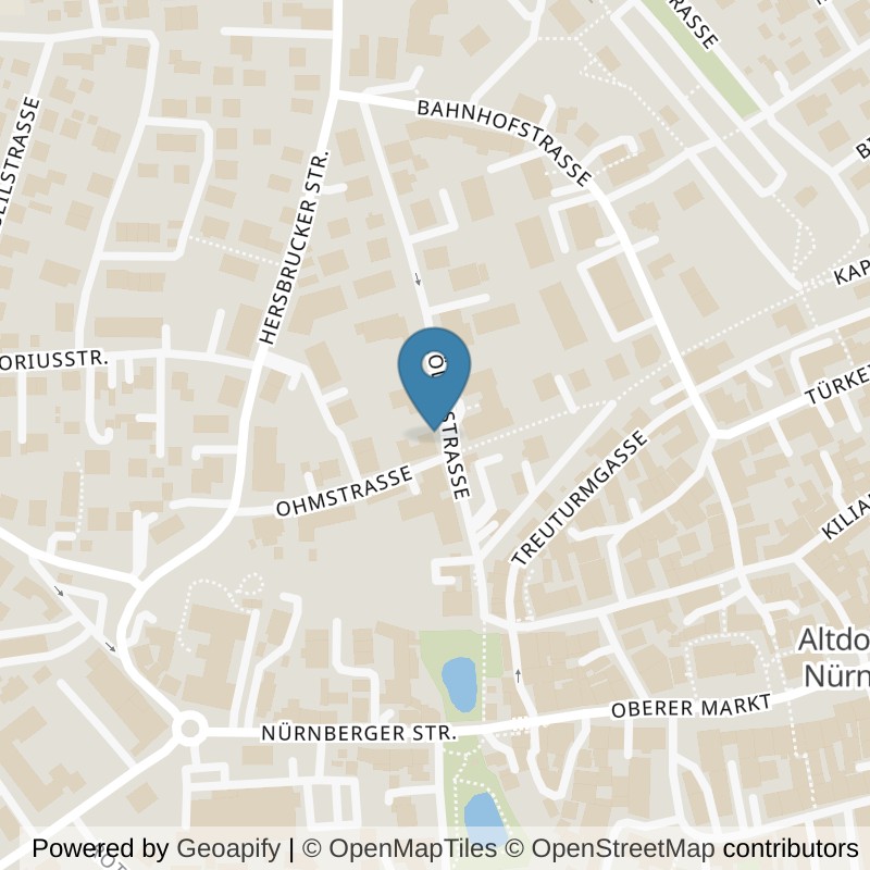 Map: location of Körperformen Altdorf bei Nürnberg in Altdorf bei Nürnberg