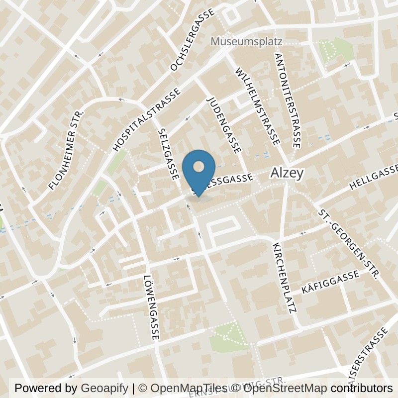 Map: location of Körperformen Alzey in Alzey