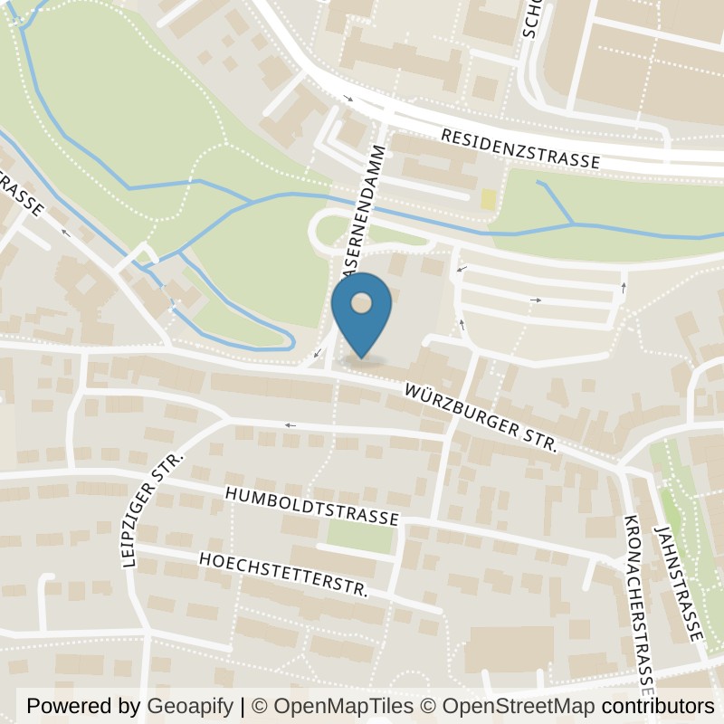 Map: location of Körperformen Ansbach in Ansbach
