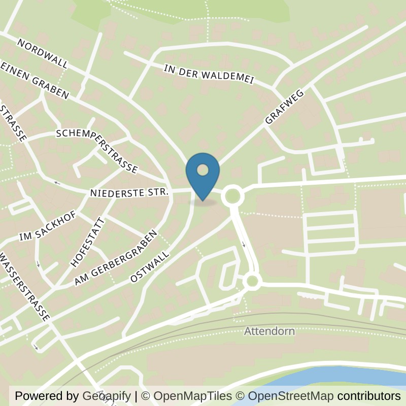 Map: location of Körperformen Attendorn in Attendorn