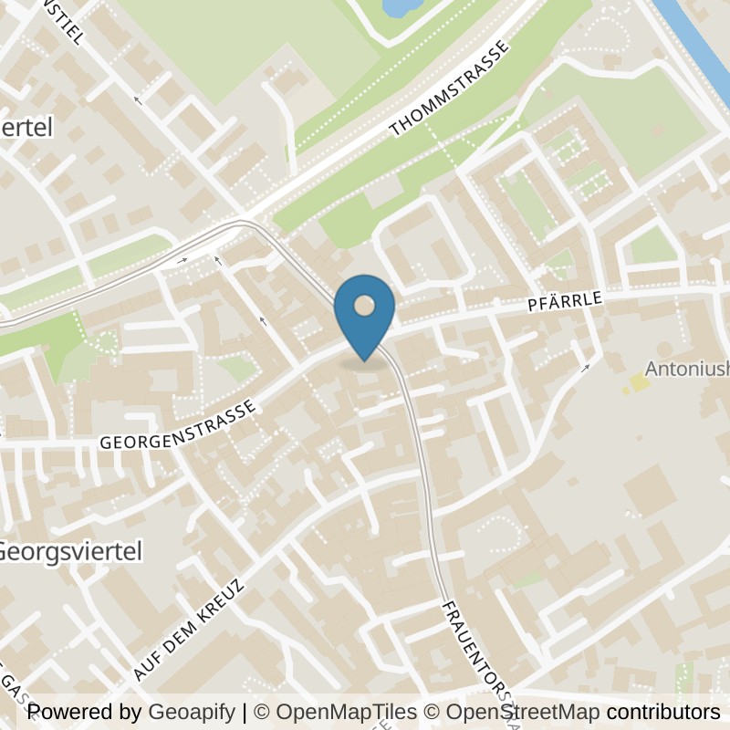 Map: location of Körperformen Augsburg Domviertel in Augsburg