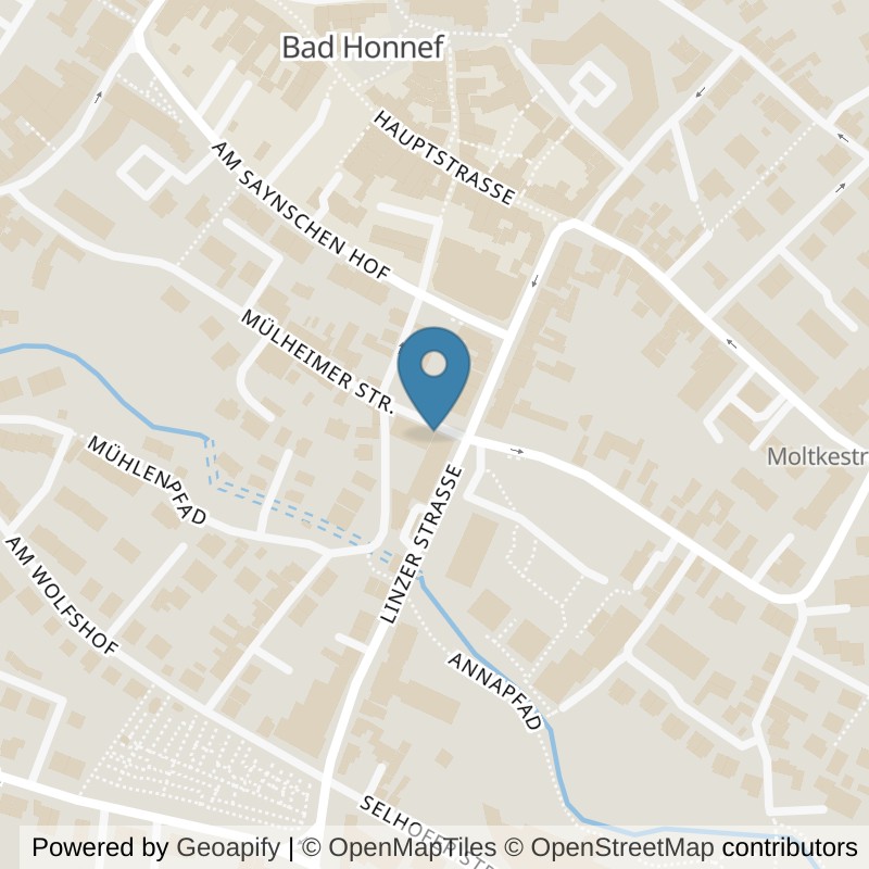 Map: location of Körperformen Bad Honnef in Bad Honnef
