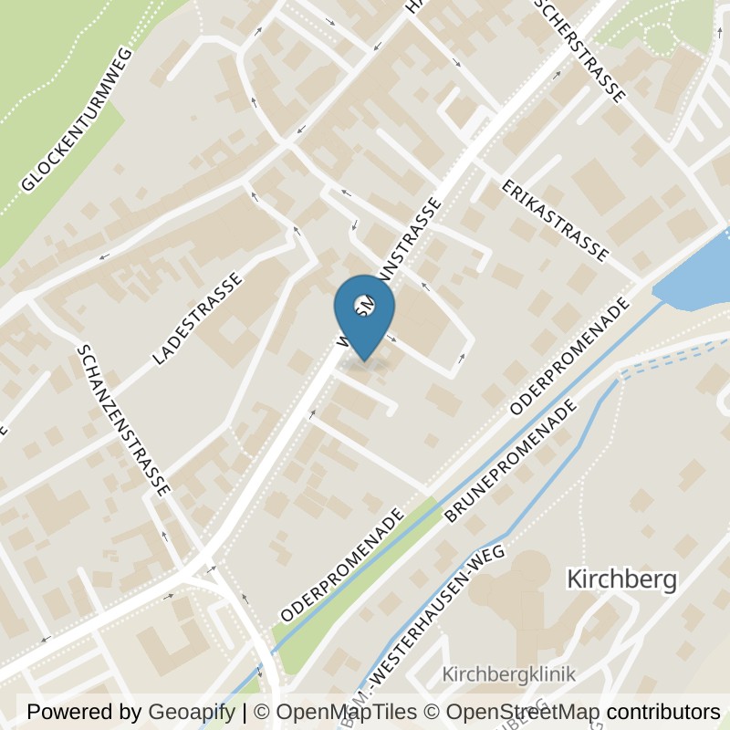 Map: location of Körperformen Bad Lauterberg in Bad Lauterberg im Harz