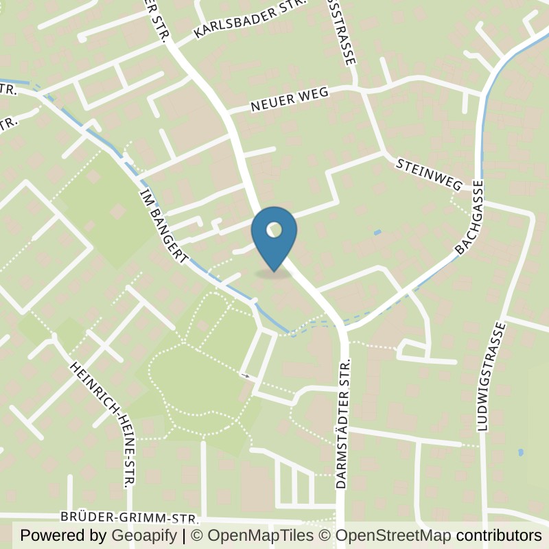 Map: location of Körperformen Bensheim in Bensheim-Auerbach