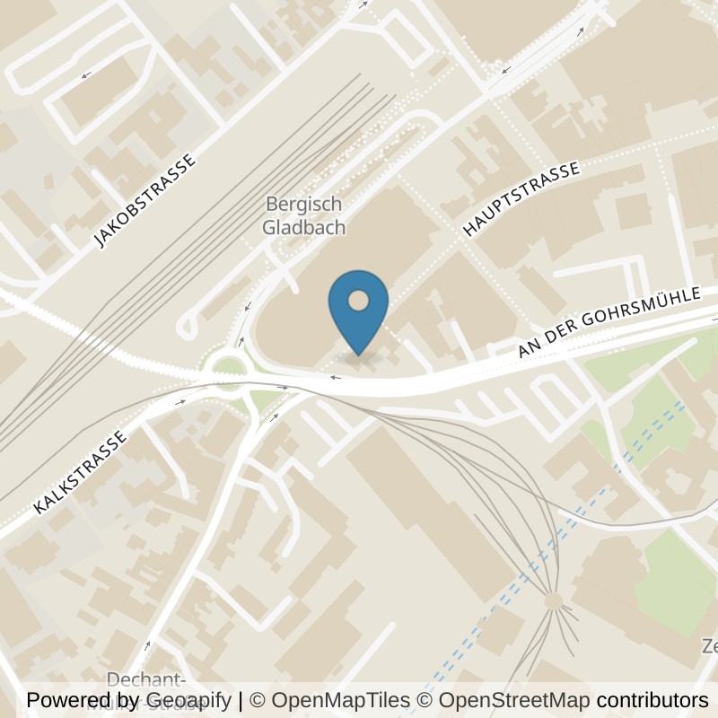 Map: location of Körperformen Bergisch Gladbach in Bergisch Gladbach
