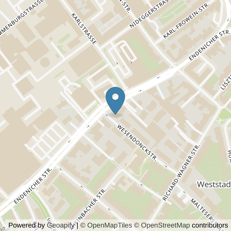 Map: location of Körperformen Bonn Endenich in Bonn