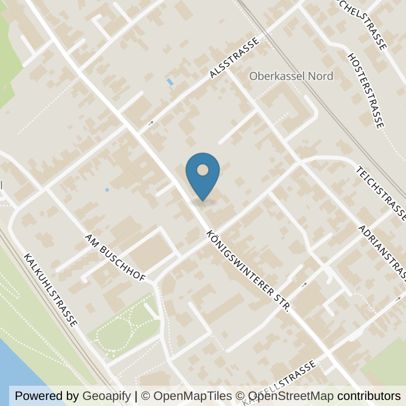 Map: location of Körperformen Bonn Oberkassel in Bonn-Beuel