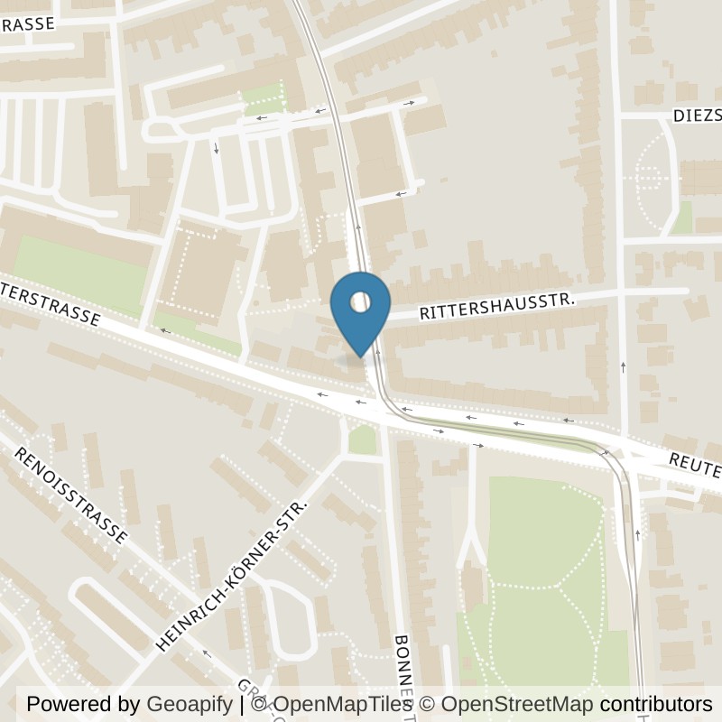 Map: location of Körperformen Bonn Südstadt in Bonn