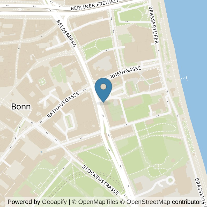 Map: location of Körperformen Bonn Zentrum in Bonn